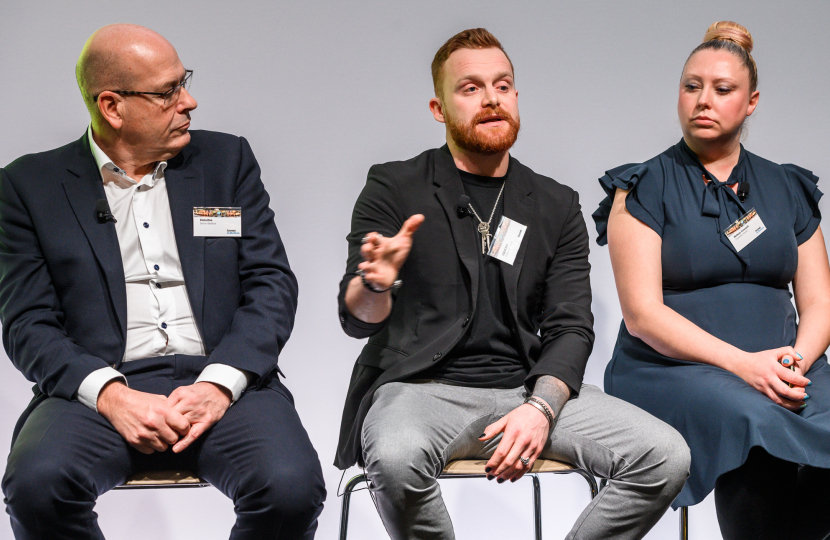 (L-R) Simon Bedford (Deloitte), Joseph Daniels (Istidama), Cllr Adele Warren (Bolton Council’s Executive Cabinet Member for Regeneration)