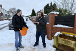 Cllr Toby Hewitt and local resident discuss concerns