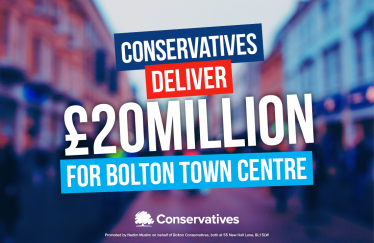 Conservatives deliver £20m for Bolton Town Centre